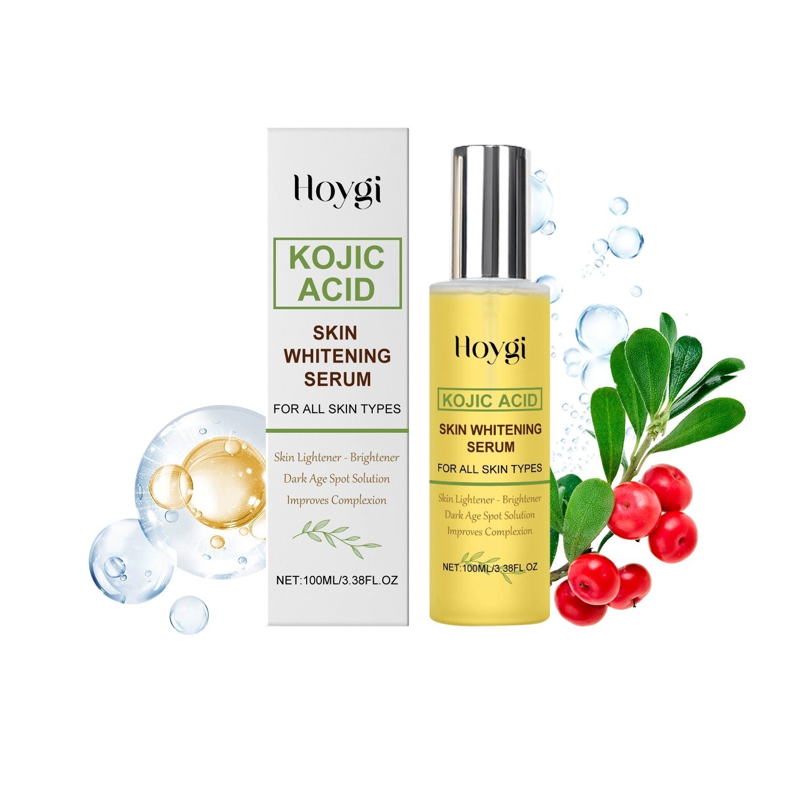 Skin Whitening Serum with Kojic Acid and Hyaluronic for Brightening - skin whitening serum kojic acid hyaluronic