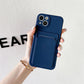 Sky Blue TPU Card Holder Case for iPhone16promax iPhone17 Series iphone16promax
