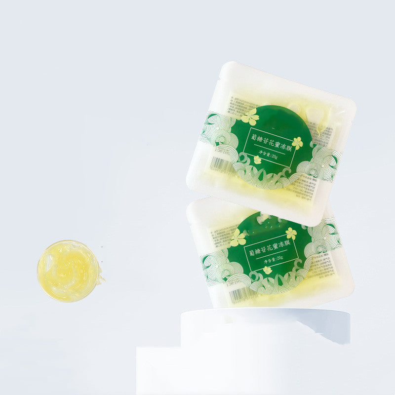 Moisturizing Rose Honey Facial Mask with Hydrating Gel Film 20g - Sleep for Sweet Dreams sleep moisturizing rose honey