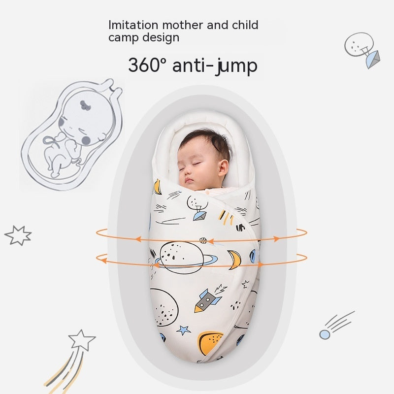 Sleeping Bag Pure Cotton Spring And Summer Thin Baby Anti-startle Sleeping - Pure Cotton Sleeping Bag in Starry Sky