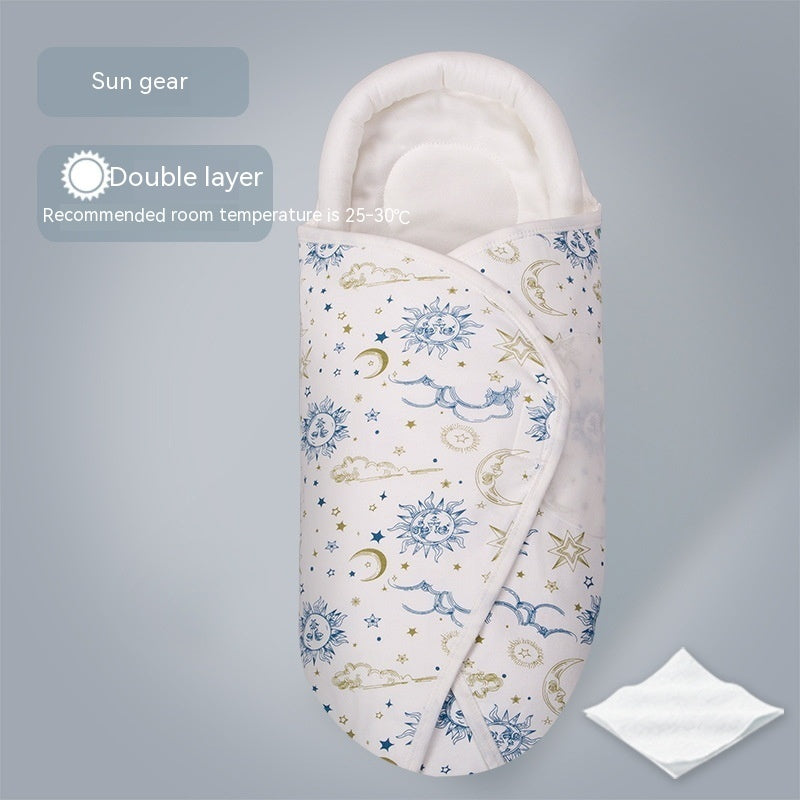 Sleeping Bag Pure Cotton Spring And Summer Thin Baby Anti-startle Sleeping - Pure Cotton Sleeping Bag in Starry Sky