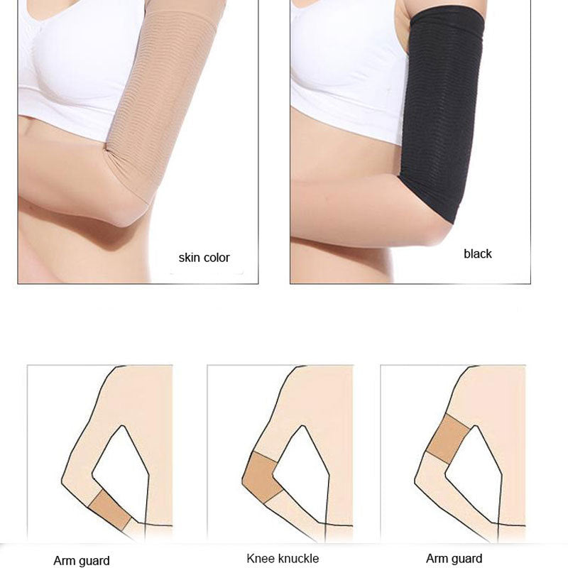 Slimming Arm Shaper Sleeves with Wave Pattern for Toning and Stimulation - Sleeve-less Shenanigans slimming arm shaper