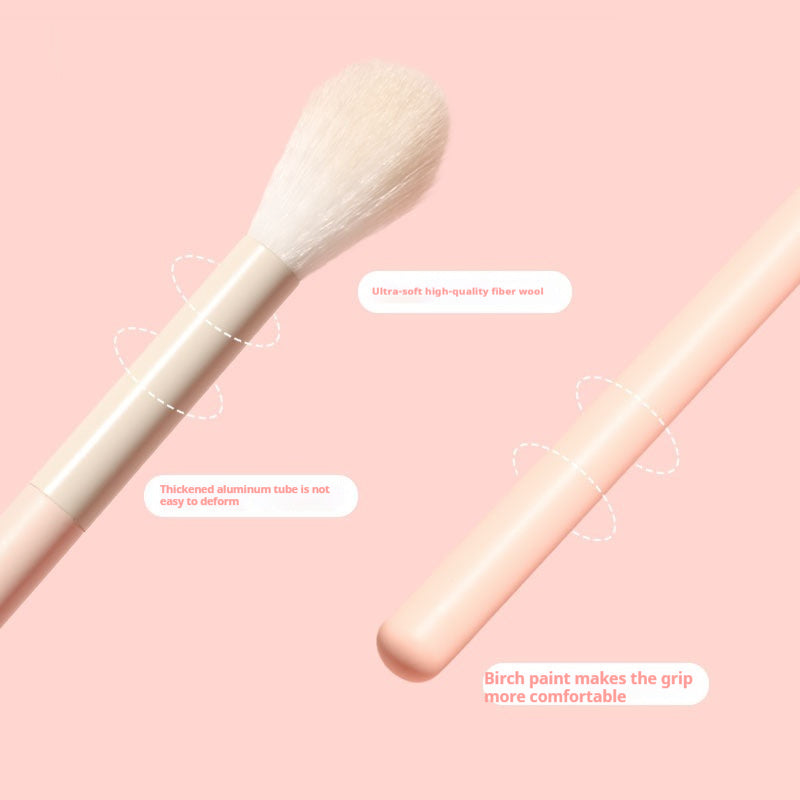 Slope Type Eye Shadow Makeup Brush Blending Flame with Wooden Handle - by Teleplus makeup brush slope type eye shadow