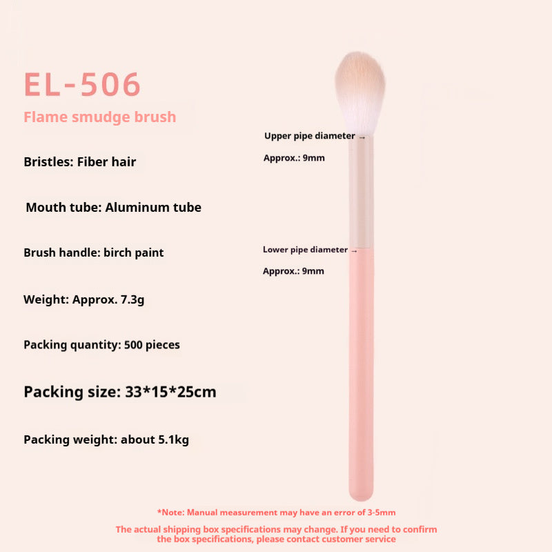 Slope Type Eye Shadow Makeup Brush Blending Flame with Wooden Handle - by Teleplus makeup brush slope type eye shadow