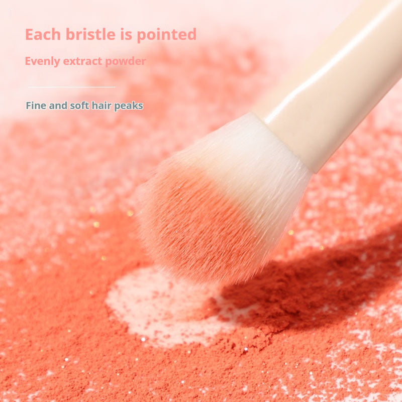 Slope Type Eye Shadow Makeup Brush Blending Flame with Wooden Handle - by Teleplus makeup brush slope type eye shadow