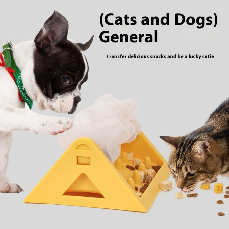 Slow Feeder Bowl for Cats and Dogs Pet Puzzle Toy Non-Slip Eating Trainer - Teleplus