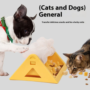 Slow Feeder Bowl for Cats and Dogs Pet Puzzle Toy Non-Slip Eating Trainer - Teleplus
