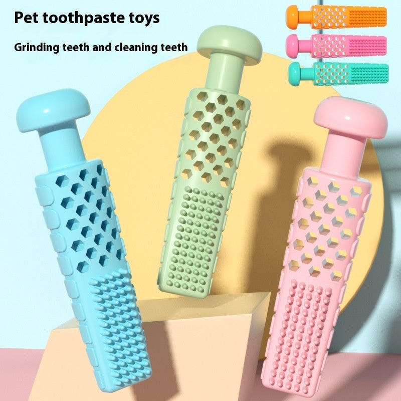 Small Animal Chew Toy TPR Molar Stick for Teeth Cleaning Pet Dental Care