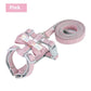 Small Dog Leash Adjustable Nylon Pet Lead for Puppies Gray Green Pink - Teleplus