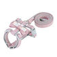 Small Dog Leash Adjustable Nylon Pet Lead for Puppies Gray Green Pink - Teleplus