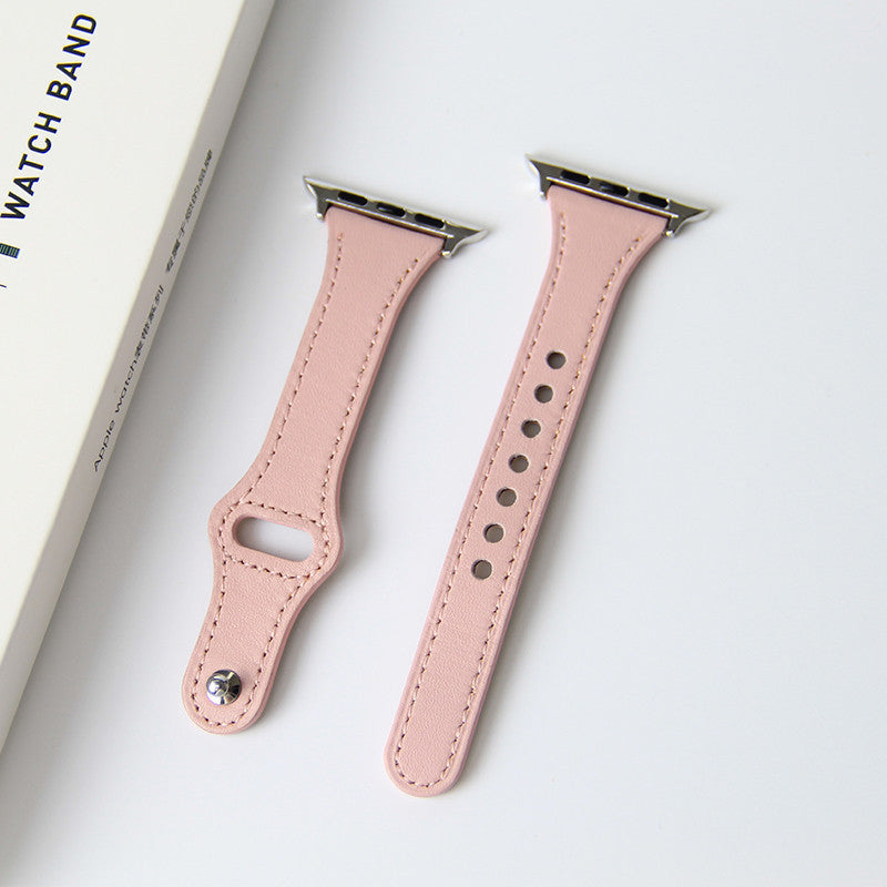 Small Man Waist Thin Leather Strap - Small Man Waist Thin Leather Strap for Apple Watch