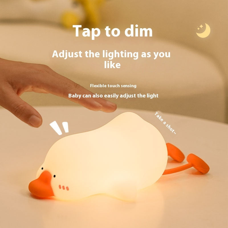 Small Night Lamp with Warm Light and Colorful Options for White Geese Magic - big white geese magic small night lamp