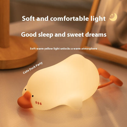 Small Night Lamp with Warm Light and Colorful Options for White Geese Magic - big white geese magic small night lamp