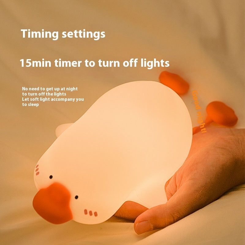 Small Night Lamp with Warm Light and Colorful Options for White Geese Magic - big white geese magic small night lamp