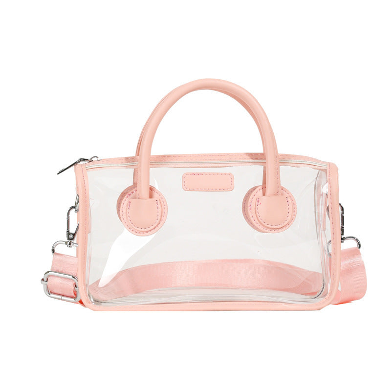 Small Plastic Travel Suitcase Shoulder Bag for Women Kids Hand Luggage 23cm - Teleplus