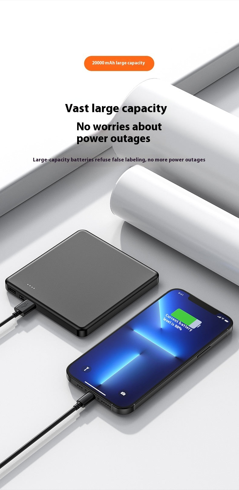 Small Portable Large Capacity 20000 MA Fast Charge Power Bank - Small Portable 20000 MA Fast Charge Power Bank