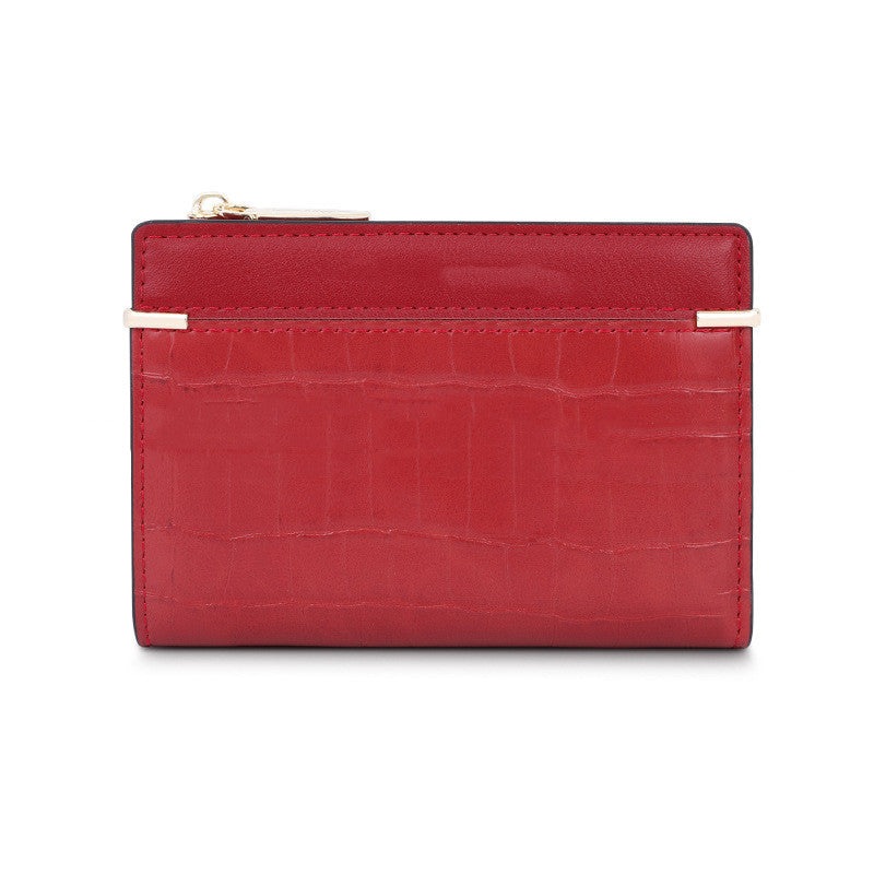 Small PU Leather Purse with Multiple Folds in Black and Color Options for the United States - Big Dreams Buckle Up