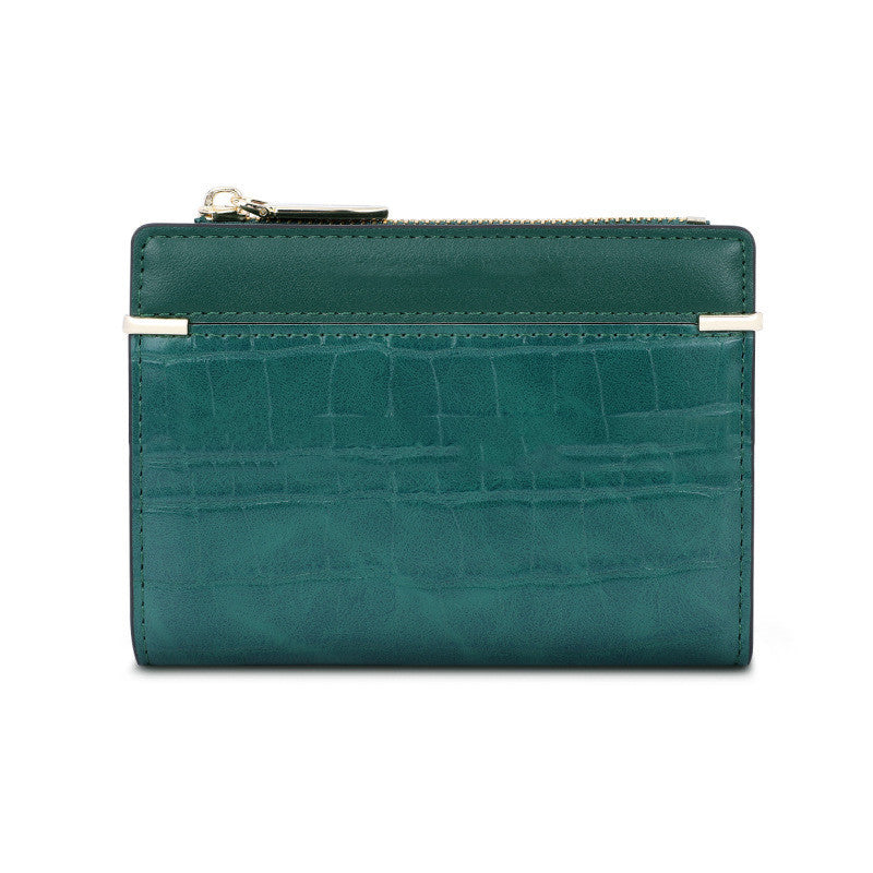 Small PU Leather Purse with Multiple Folds in Black and Color Options for the United States - Big Dreams Buckle Up