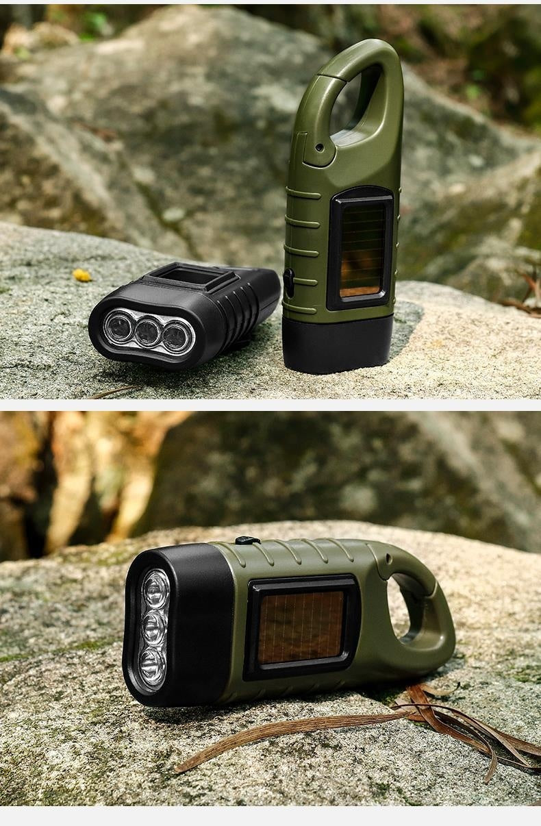 Small Solar Flashlight with 40mAh Battery Multi-function Ultra-thin Power Bank - small solar flashlight