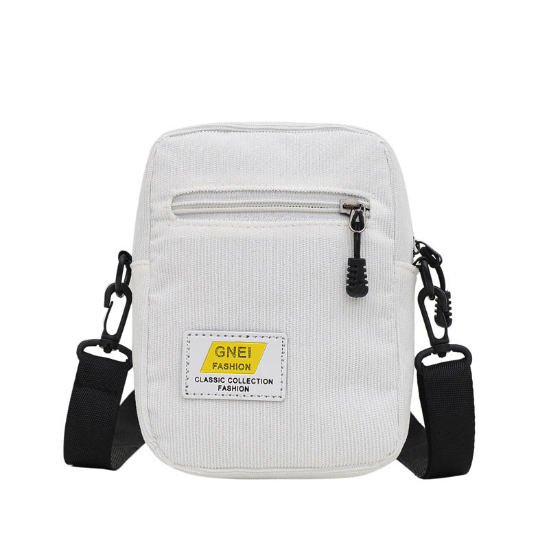 Small Square Bag with Japanese Corduroy for Mobile Phone Change - Teleplus japanese corduroy simple small square bag