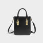 Small Square Bag with Metal Handles and Crossbody Strap for Female Students - small square bag metal handbag shoulder