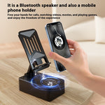 Smart Rotating Mobile Phone Holder with Bluetooth Speaker and Power Bank - Teleplus smart rotating mobile phone bracket