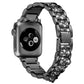 Smart Watch Diamond Three Beads Full Solid Chain Strap - smart watch diamond solid chain strap