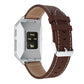 Smart Watch Pointed White Line Leather Strap - Smart Watch Pointed White Line Leather Strap Accessory