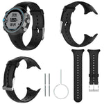 Smart Watch Silicone Strap for Garmin Swim Black Compatible with - Teleplus simple smart watch silicone strap