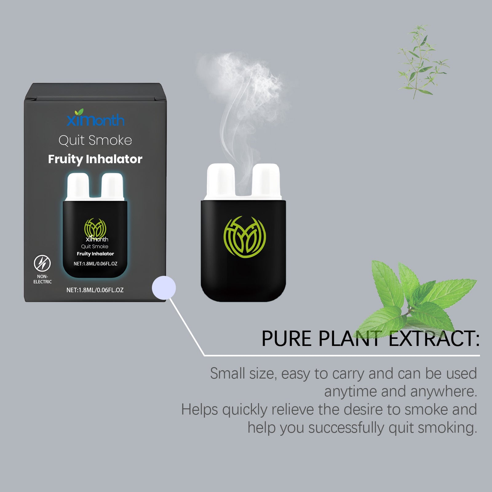 Smoking Cessation Nasal Aspirator for Double Hole Nose Auxiliary Quit - Teleplus smoking cessation nasal double hole