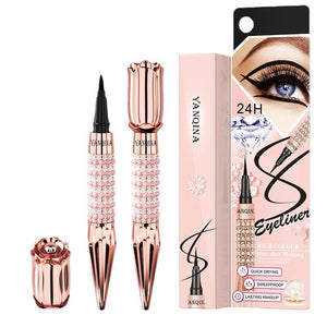 Smudge Cool Black Color Liquid Eyeliner for Precise Application - Teleplus smudge cool black color liquid eyeliner
