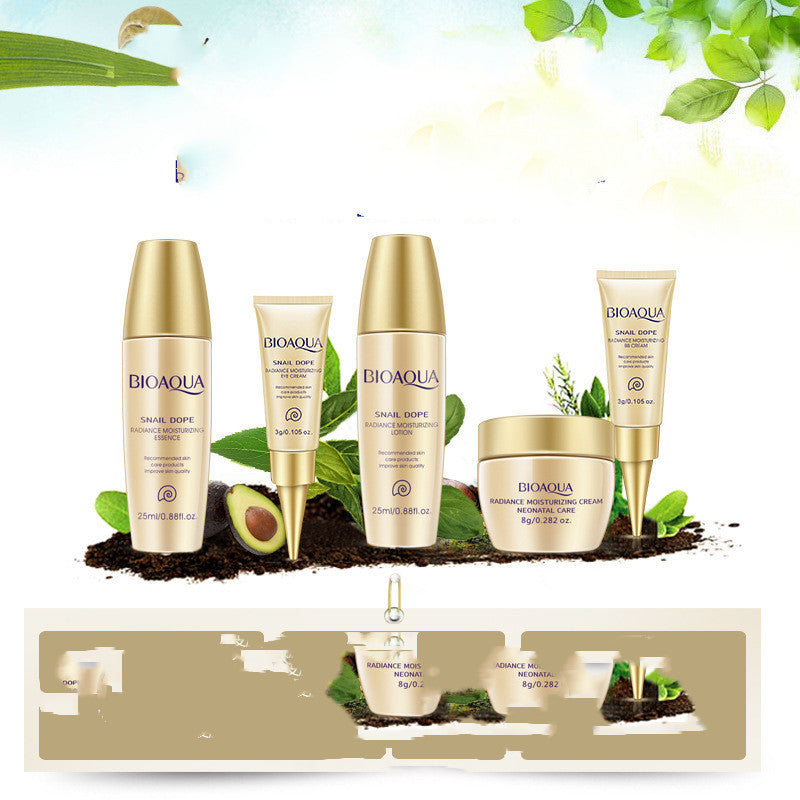 Snail Makeup Skincare Set for Ladies Moisturizing and Brightening Gift Box - Jet Beauties snail makeup skincare set