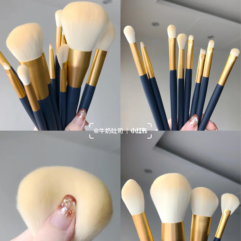 Soft Hair Set Makeup Brushes for Eye Shadow Blush and Powder - Teleplus soft hair set eye shadow blush powder makeup