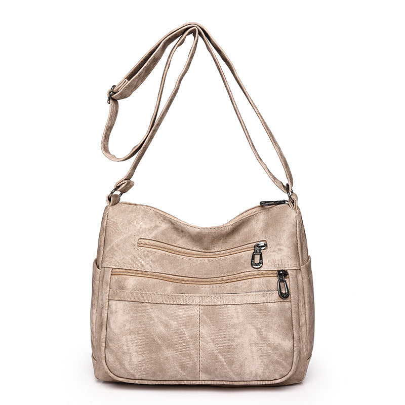 Soft Leather Messenger Bag for Women with Multiple Color Options - soft leather messenger bag