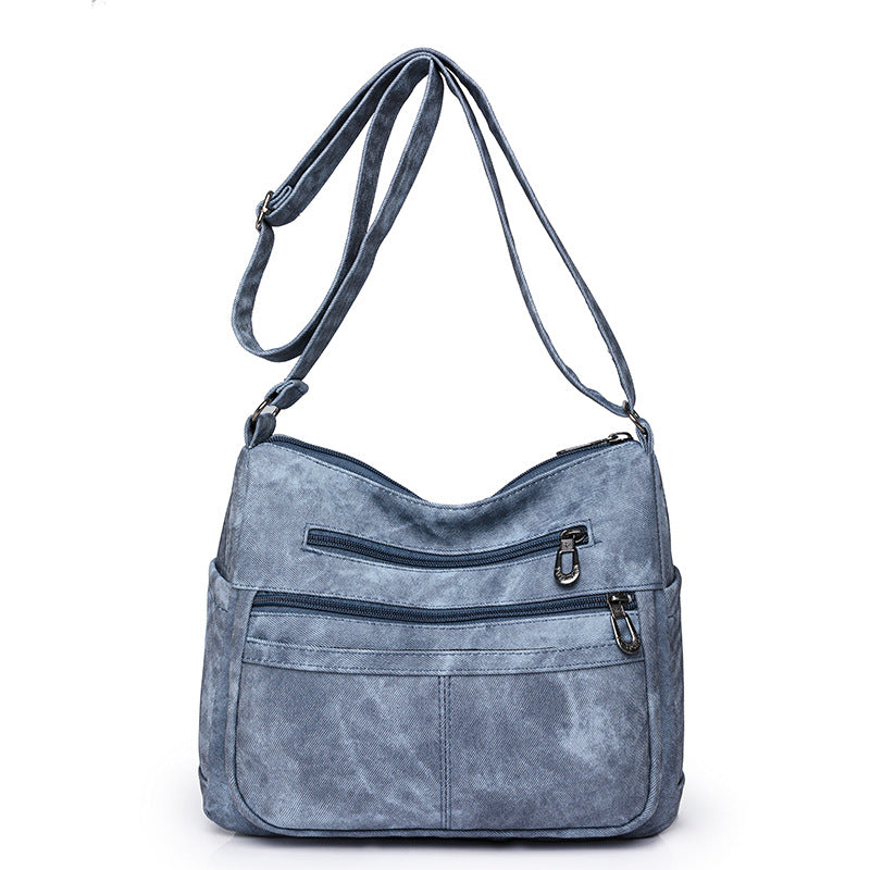Soft Leather Messenger Bag for Women with Multiple Color Options - soft leather messenger bag
