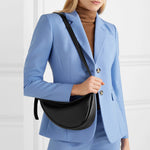 Soft Leather PU Crossbody Bag with Sandwich Pocket for Daily - Teleplus crossbody bag ins chest shoulder soft leather