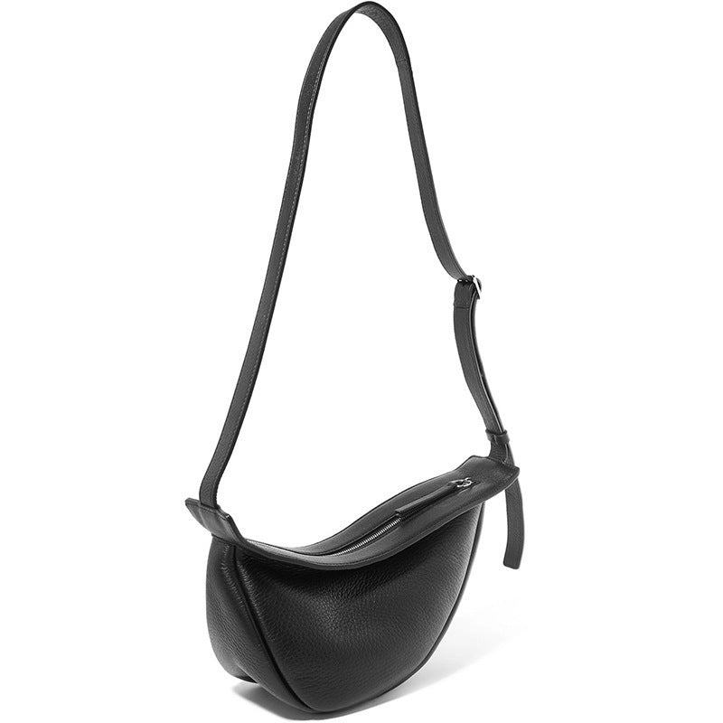 Soft Leather PU Crossbody Bag with Sandwich Pocket for Daily - Teleplus crossbody bag ins chest shoulder soft leather
