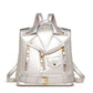 Soft Leather Textured Suitcase with Multi-Color Outer Bag and Inner Zipper - Teleplus soft leather textured jacket wild