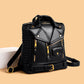 Soft Leather Textured Suitcase with Multi-Color Outer Bag and Inner Zipper - Teleplus soft leather textured jacket wild