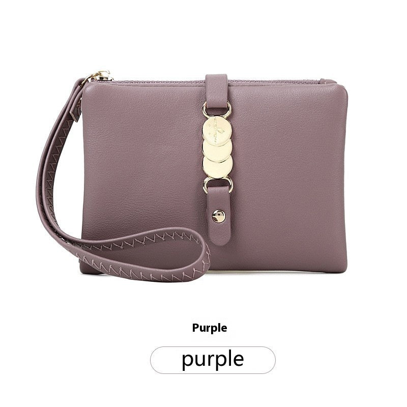 Soft Leather Wallet with Sewing Line in Multiple Colors for United States Markets - Trendy Wallets Your Chic Chaos