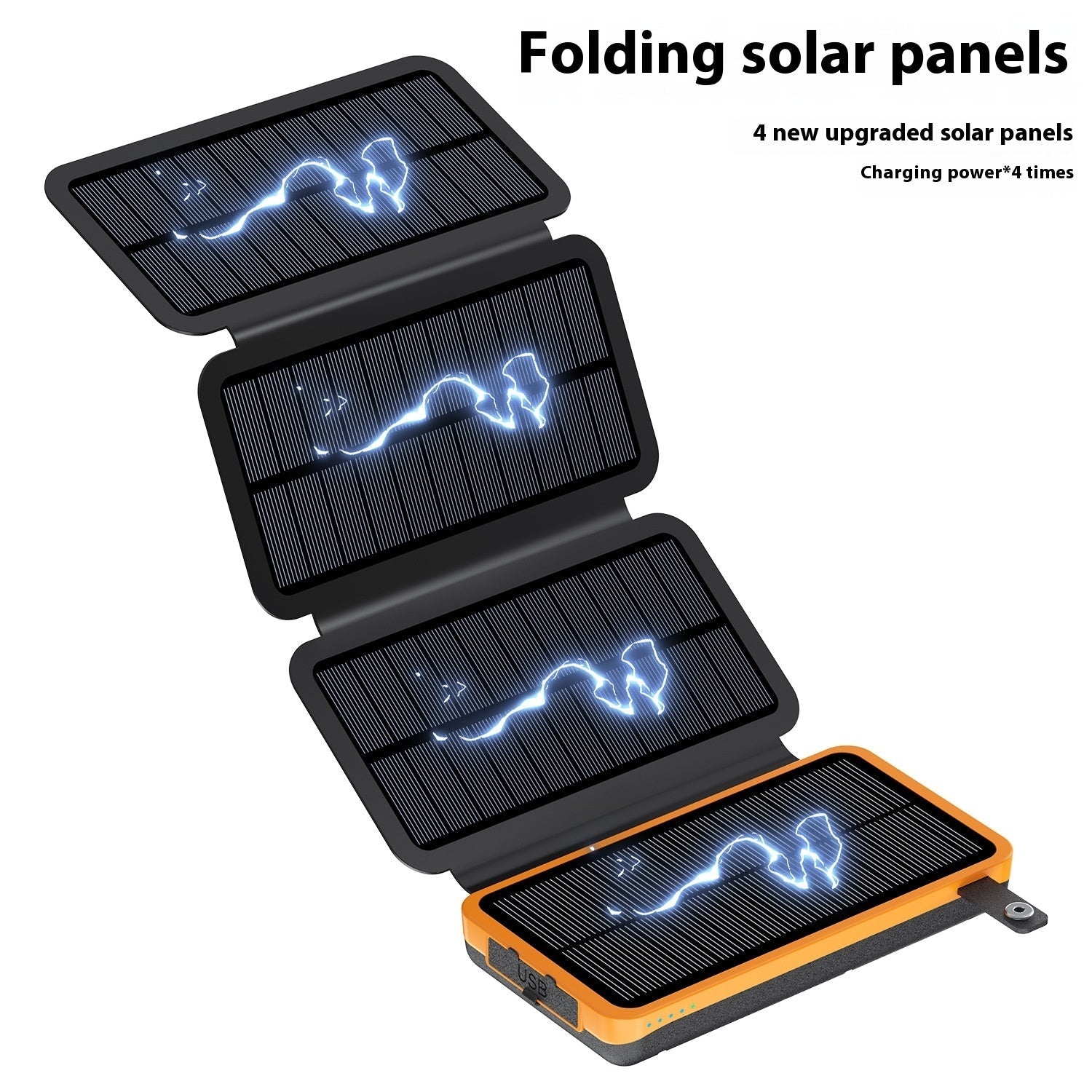 Solar Power Bank 25000mAh Portable Charger USB Battery Pack for Mobile Devices - Teleplus
