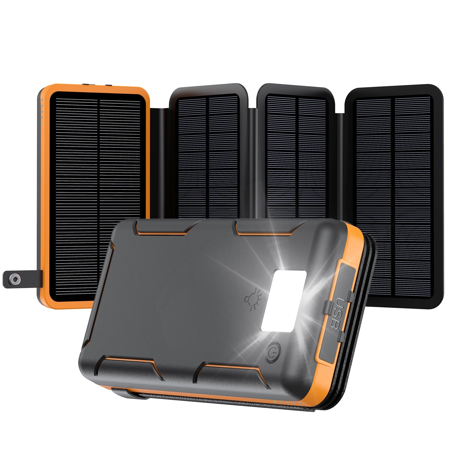 Solar Power Bank 25000mAh Portable Charger USB Battery Pack for Mobile Devices - Teleplus