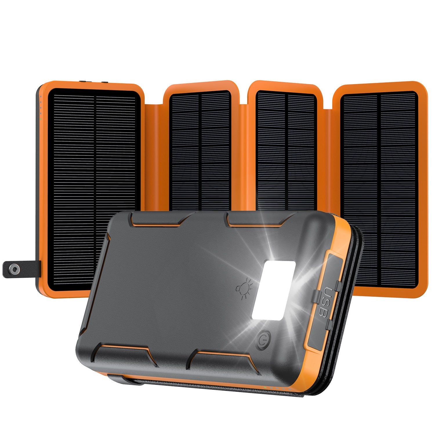 Solar Power Bank 25000mAh Portable Charger USB Battery Pack for Mobile Devices - Teleplus