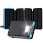 Solar Power Bank 25000mAh Portable Charger USB Battery Pack for Mobile Devices - Teleplus