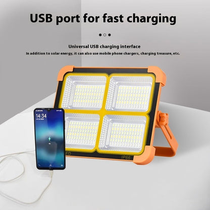 Solar Powered Outdoor Portable Camping Light with IP65 Protection - Waterproof solar powered outdoor portable camping