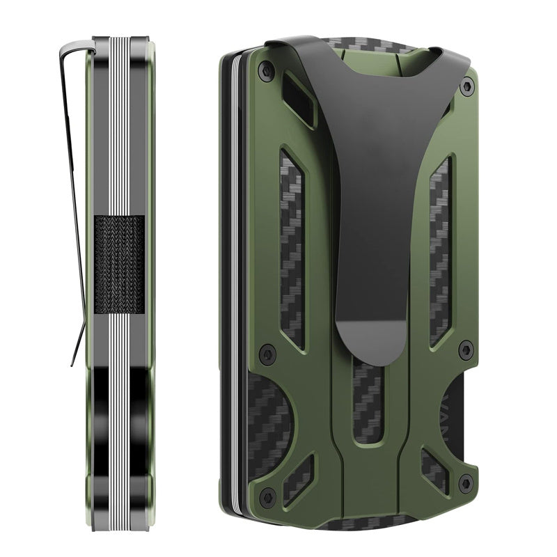 Solid Color Air Label Wallet in Army Green and Royal Blue - royal blue army green air label wallet