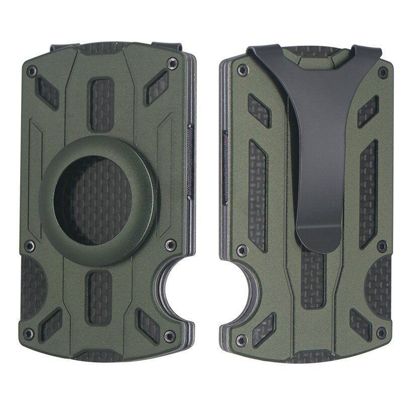 Solid Color Air Label Wallet in Army Green and Royal Blue - royal blue army green air label wallet