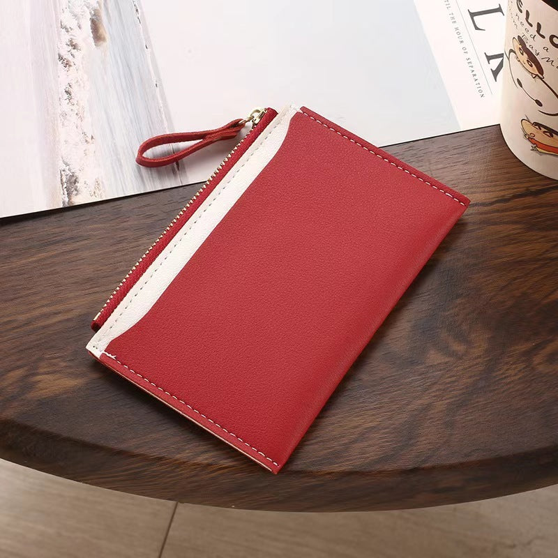 Solid Color Anti-Theft Card Wallet with Nylon Lining in Multiple Colors