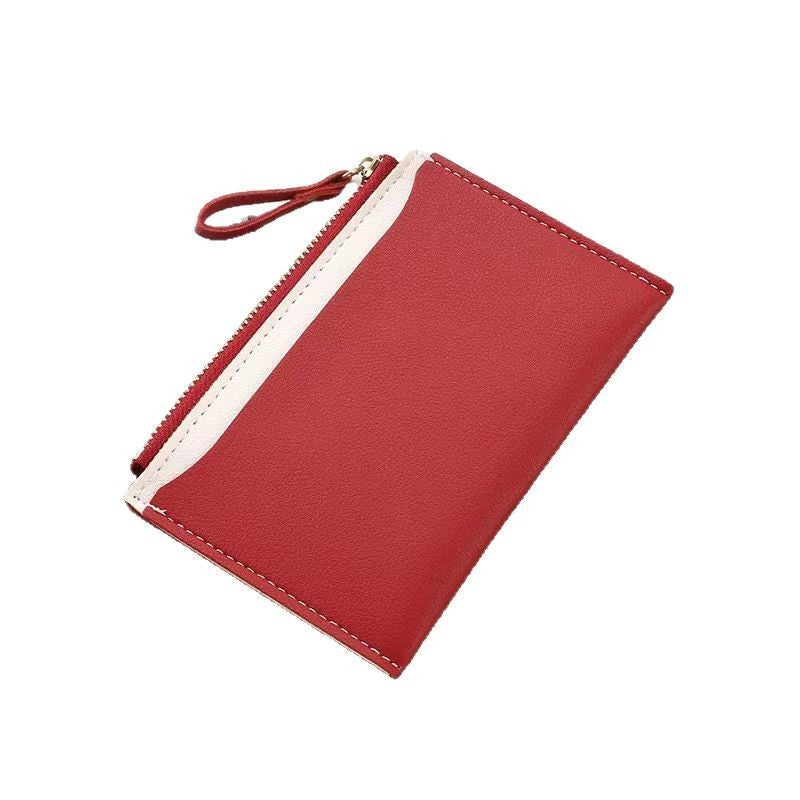 Solid Color Anti-Theft Card Wallet with Nylon Lining in Multiple Colors