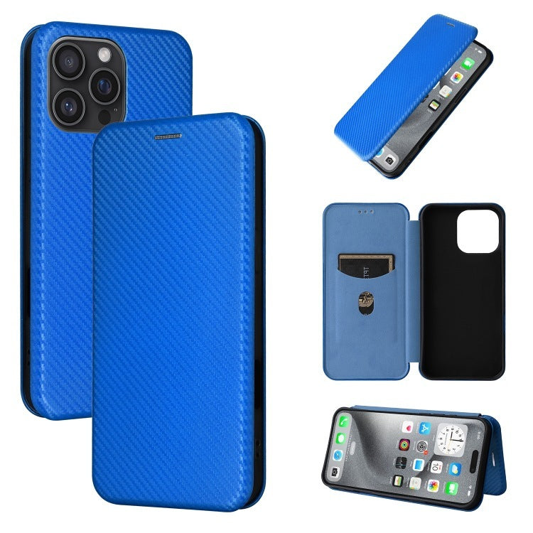Solid Color Carbon Leather Flip Phone Case in Multiple Colors - Style Your with Fiber carbon fiber flip solid color